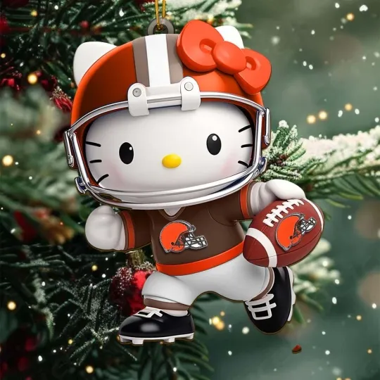 Discover Personalized Cleveland Football Team Browns Christmas Ornament Gift Decor