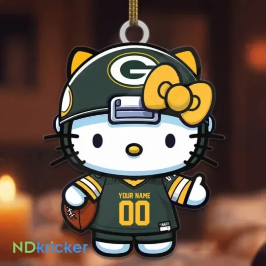 Discover Personalized Green Bay Football Team Packers Christmas Ornament Gift Decor