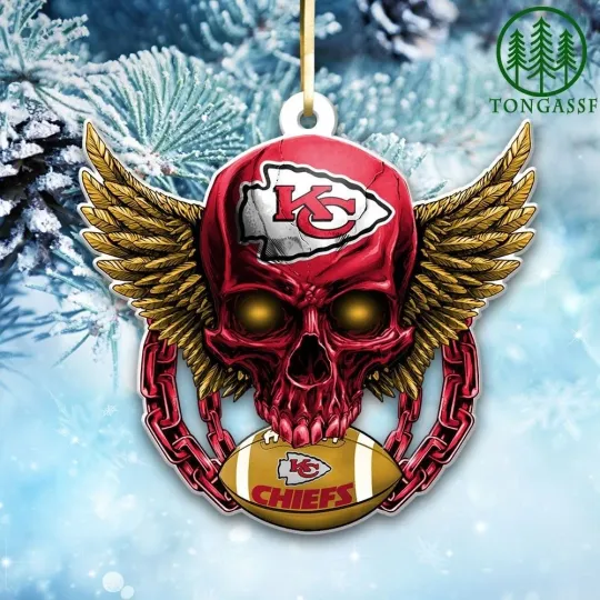 Discover Kansas City Football Team Chiefs Christmas Ornament Gift Decor