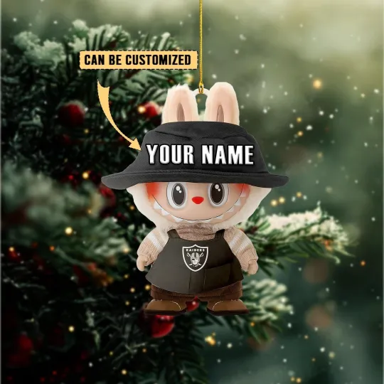 Personalized Las Vegas Football Team Raiders Christmas Ornament Gift Decor