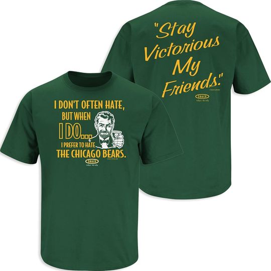 Discover Stay Victorious Green Bay Football T-Shirt for Fans