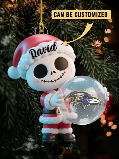 Discover Personalized Baltimore Football Team Ravenss Christmas Ornament Gift Decor