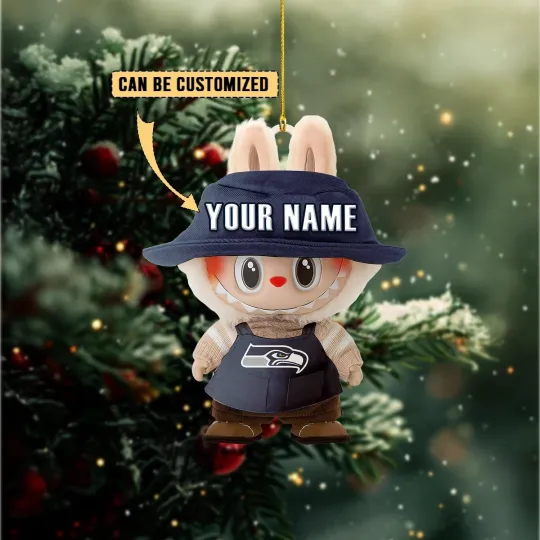 Discover Personalized Seattle Football Team Seahawks Christmas Ornament Gift Decor