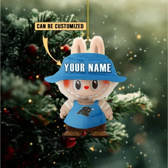 Discover Personalized Carolina Football Team Panthers Christmas Ornament Gift Decor