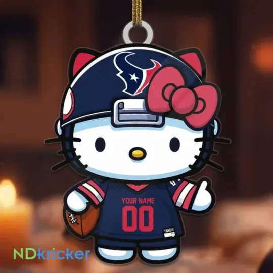 Discover Personalized Houston Football Team Texans Christmas Ornament Gift Decor