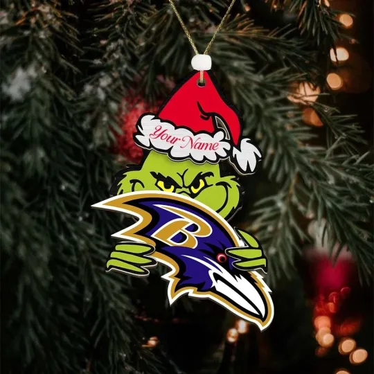Discover Personalized Baltimore Football Team Ravenss Christmas Ornament Gift Decor