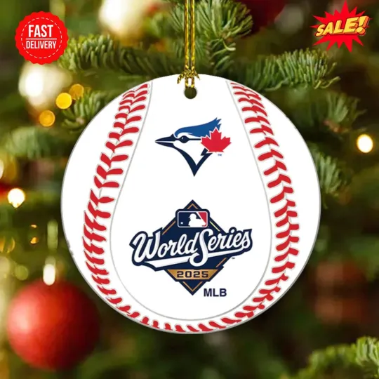 Discover Toronto Blue Jay World Series 2025 Ornament Christmas Tree Gift