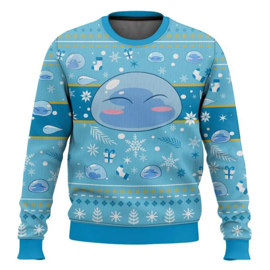 Discover That Time I Get Reincarnated as a Slime Cute Merry Christmas 2026 New Fashionable Cartoon Anime Men's and Women's Casual Hoodie