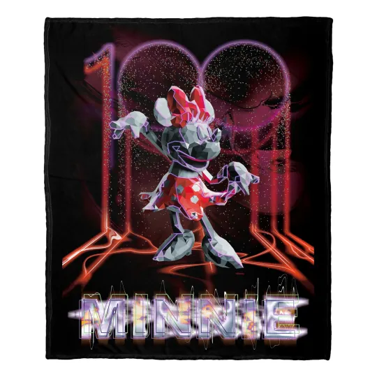 Discover Disney D100 Mickey One Disneyland Fleece Blanket