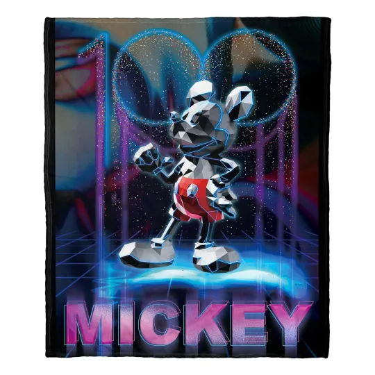 Discover Disney D100 Mickey One Hundred Disneyland Fleece Blanket