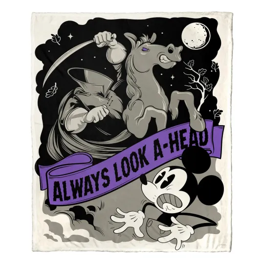 Discover Disney Mickey Mouse Look Ahead Disneyland Fleece Blanket