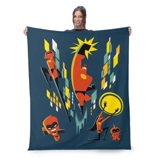 Discover Disney Incredibles 2 The Supers Disneyland Fleece Blanket