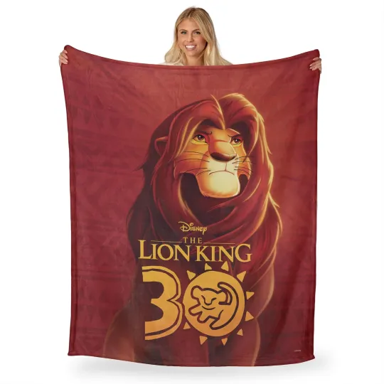 Discover Disney Lion King The King Disneyland Fleece Blanket