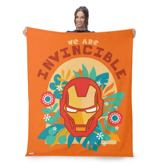 Discover Marvel The Avengers We Are Invincible SuperHero Disney Fleece Blanket