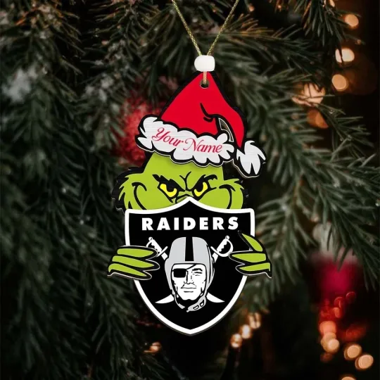 Discover Personalized Las Vegas Football Team Raiderss Christmas Ornament Gift Decor