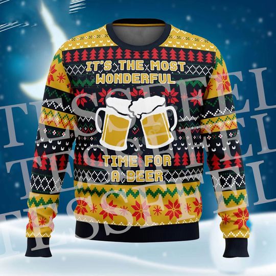 Discover Santa Claus Cartoon Anime Christmas Knitted Ugly Sweater Vintage Winter Hip Hop Pullover Long Sleeves 3DPrint Casual Harajuku X2