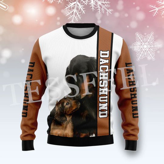 Santa Claus Pets Cotton Christmas Funny Knitted Ugly Sweater Vintage Winter Casual Harajuku Pullover Retro Long Sleeve 3DPrint E