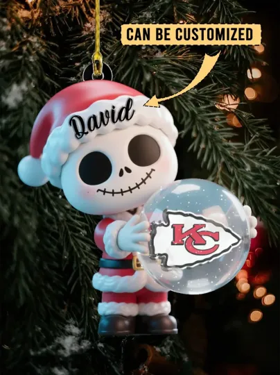 Discover Personalized Kansas City Football Team Chiefss Christmas Ornament Gift Decor