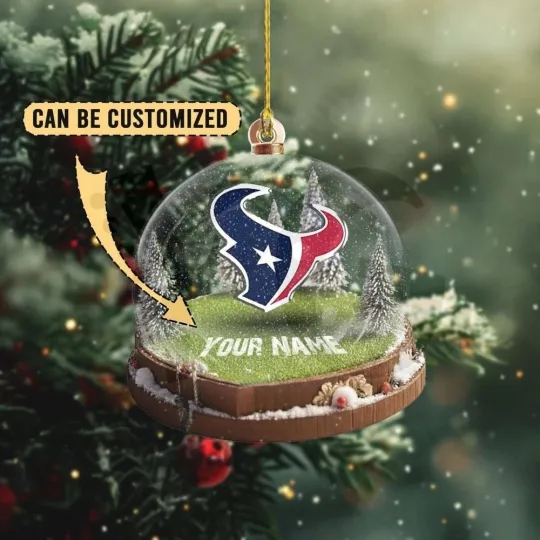Discover Personalized Houston Football Texanss Team Christmas Ornament Fan Gift Decor