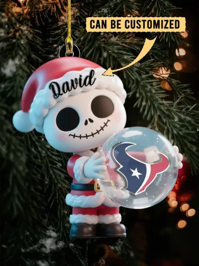Discover Personalized Houston Football Team Texanss Christmas Ornament Gift Decor
