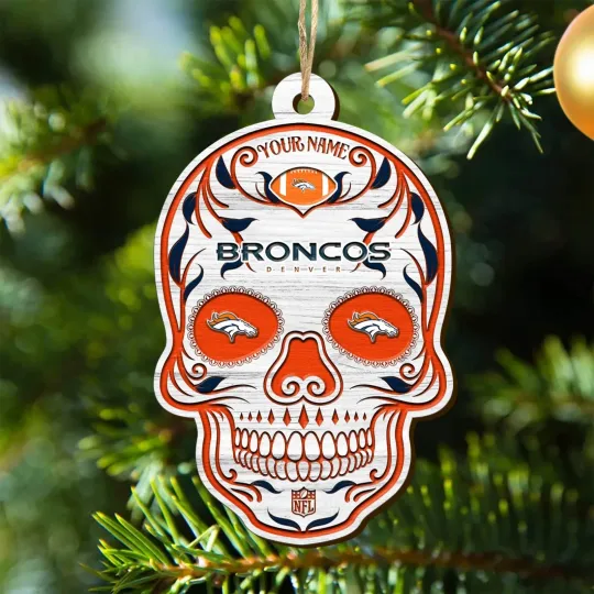 Discover Personalized Denver Football Team Broncos Christmas Ornament Gift Decor