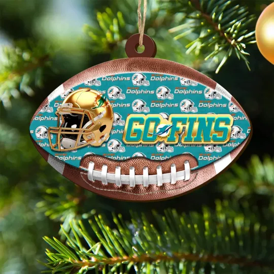 Discover Miami Football Team Dolphinss Christmas Ornament Gift Decor