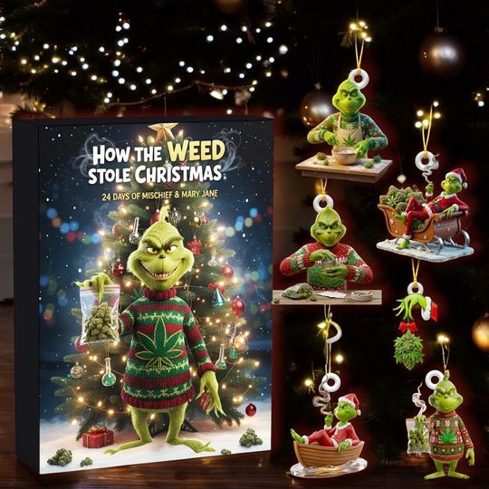 Discover Green Mischief Insp, Funny Holiday Character, Advent Calendar 2025 24 Days Countdown, Gift For Christmas