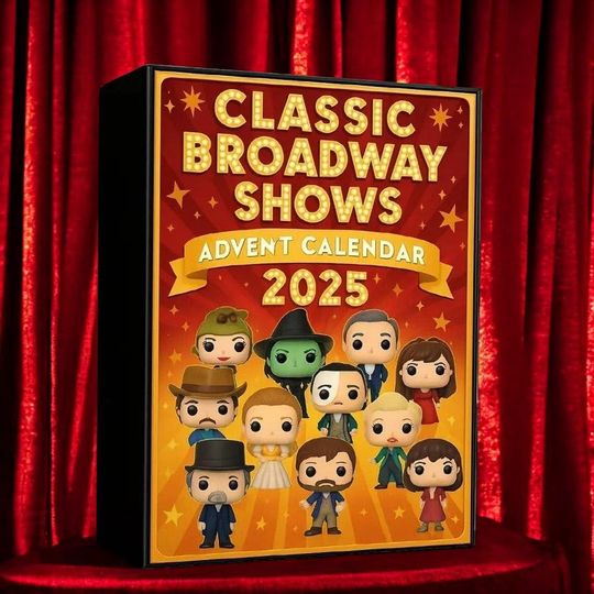 Discover Classic Broadway Insprised Advent Calendar 2025, 24 Days Countdown Musicals Box, Suprise Daily Xmas For Her