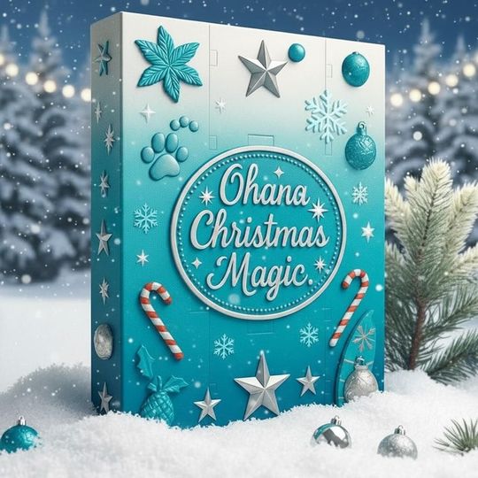 Discover Stitch Christmas Advent Calendar, Ohana Holiday Countdown Box, Cartoon Collectible Figures Christmas Gift for Kids