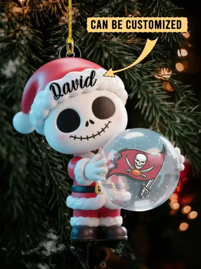 Discover Personalized Tampa Bay Football Team Buccaneerss Christmas Ornament Gift Decor