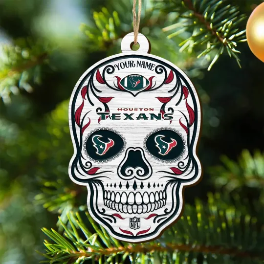 Discover Personalized Houston Football Team Texans Christmas Ornament Gift Decor
