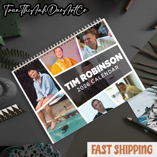 Discover Tim Robinson Wall Calendar 2026 - Vertical Wall Calendar for Home & Office, Holiday Gift Idea