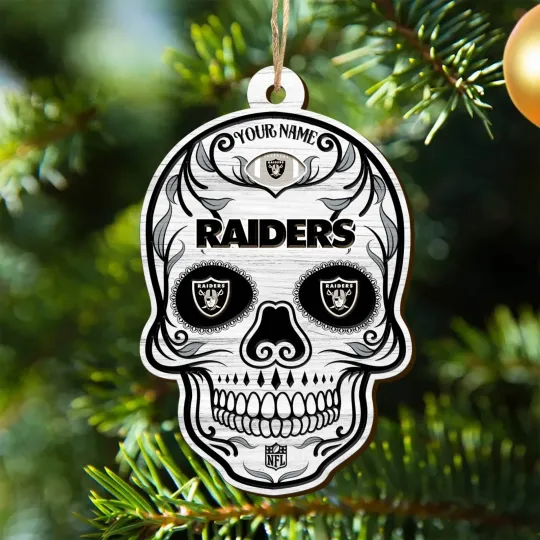Personalized Las Vegas Football Team Raiders Christmas Ornament Gift Decor