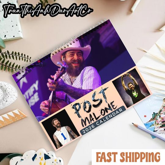 Discover Posty Music 2026 Wall Calendar - Music Lover Gift, Holiday Gift, Office & Home Wall Art