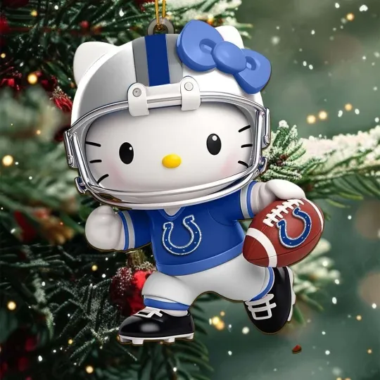 Discover Personalized Indianapolis Football Team Colts Christmas Ornament Gift Decor