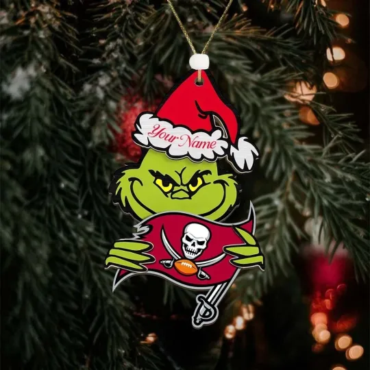 Discover Personalized Tampa Bay Football Team Buccaneerss Christmas Ornament Gift Decor