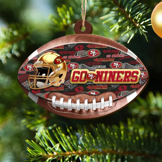 San Francisco Football Team 49erss Christmas Ornament Gift Decor