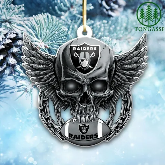 Las Vegas Football Team Raiders Christmas Ornament Gift Decor