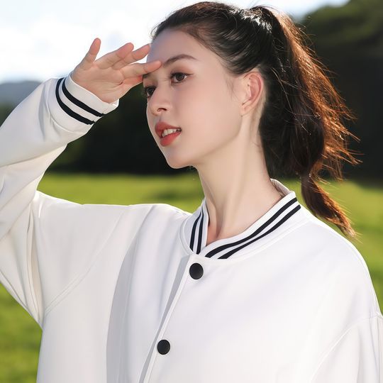 Discover Thin button baseball suit causal couples jacket  for Early autumn trend fashion daily customized group clothes