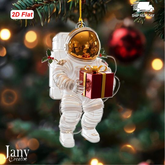 Discover Astronaut Christmas Ornament 2025  Space Gift Decor, Unique Holiday Tree Decoration