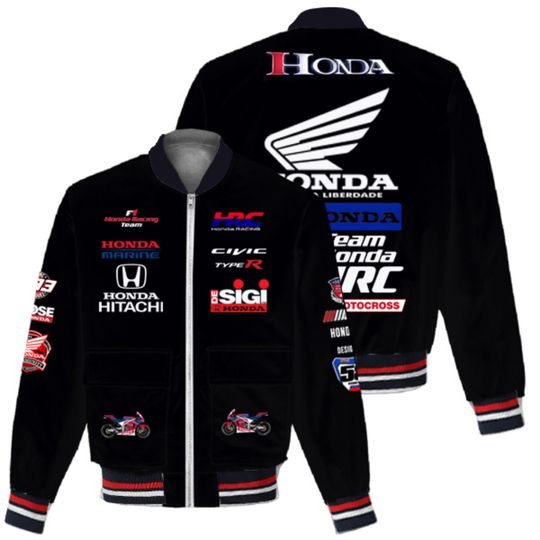Discover Honda Motorcycle Jackets for Men And Women Bondi Printed Hooded Baseball Sportswear Simple Fashionable New Arrivals