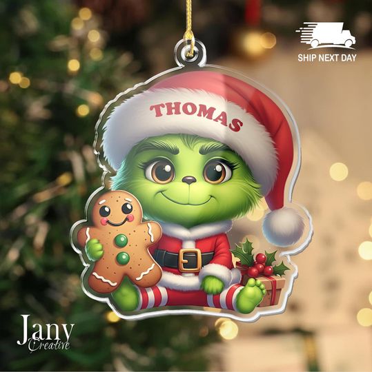 Discover Personalized funny character-Inspired Ornament  Kids Holiday Tree Decoration, funny character-Style Gift
