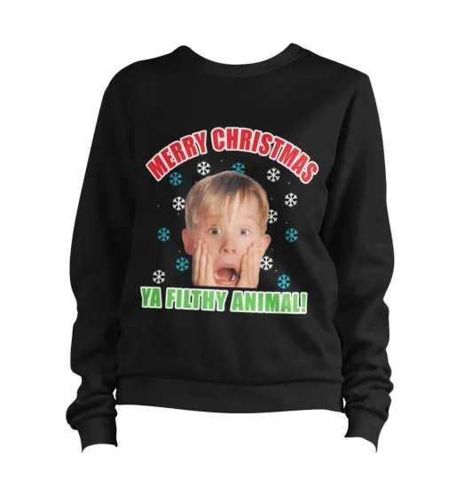 Merry Christmas Ya Filthy Animal Sweater Jumper Pullover Festive Xmas Gift
