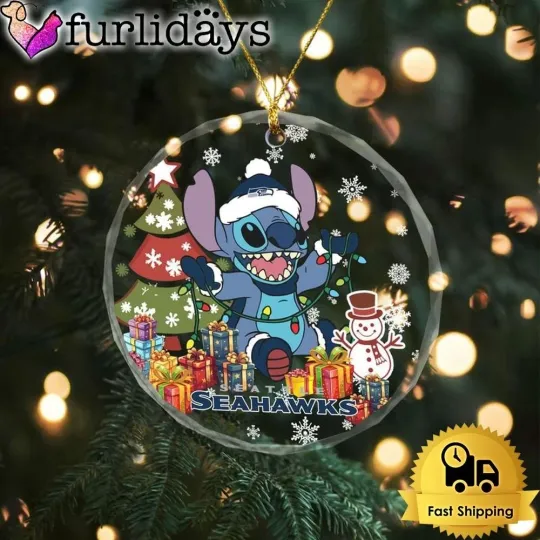 Discover Seattle Football Team Seahawkss Glass Christmas Ornament Gift Decor