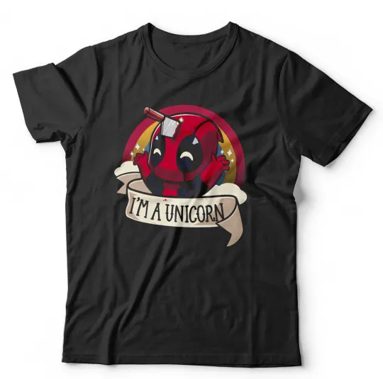 Discover Deadpool Tshirt I'm A Unicorn Unisex & Kids Funny Comic Action Film Movie