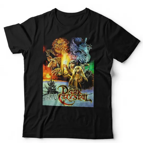 Discover Dark Crystal Tshirt Movie Poster Unisex Retro Vintage 80s Muppets Fantasy Henson