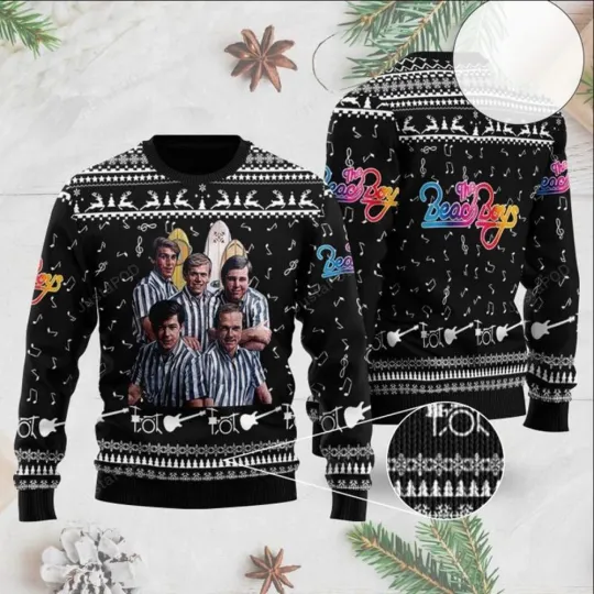 Discover AOP The Beach Boys BAND Ugly Sweater