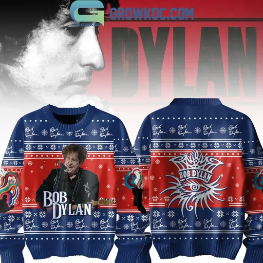 Rare Bob Dylan Men's Ugly Christmas Sweater For Gifts SE809