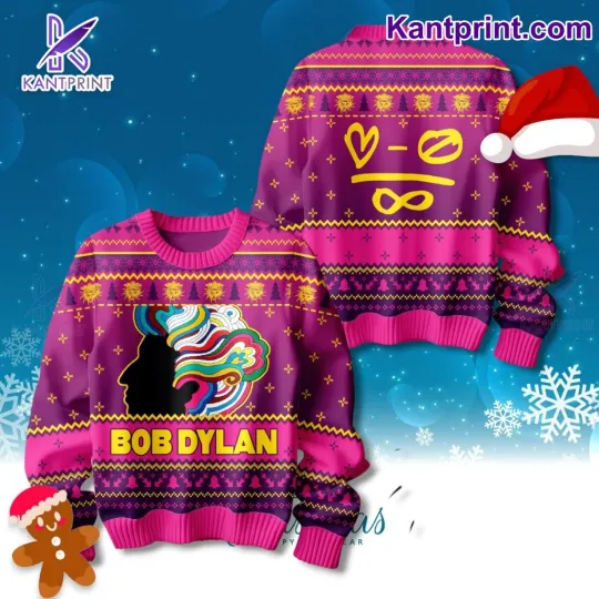 Bob Dylan Unisex All Size Ugly Christmas Sweater For Xmas Gifts