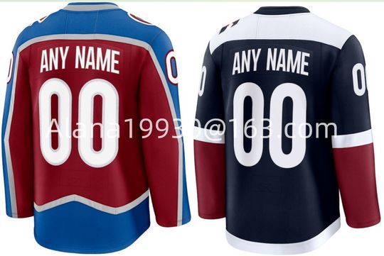 Discover Custom Ice Hockey Stitched Jersey Name Number #8 Cale Makar #29 Nathan MacKinnon Jersey For Men Women Youth